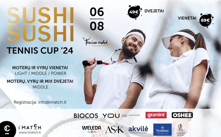 SUSHI SUSHI Tennis Cup ‘24, Vilnius nuotrauka