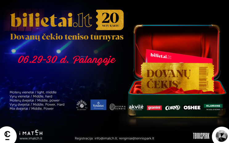 Bilietai.lt dovanų čekio teniso turnyras ’24 nuotrauka
