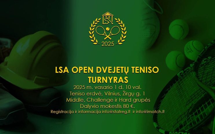 LSA OPEN ‘25 dvejetų teniso turnyras nuotrauka