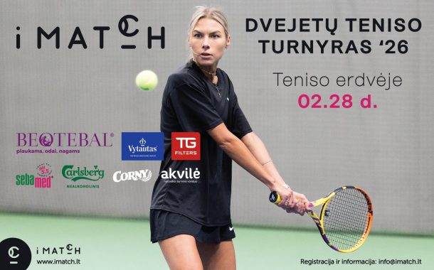 iMATCH dvejetų turnyras Teniso erdvėje nuotrauka