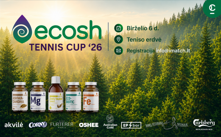 Ecosh Tennis Cup’26 / Teniso erdvė nuotrauka