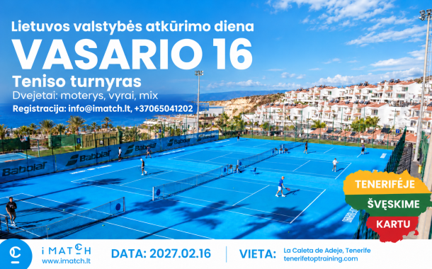 Vasario 16 turnyras Tenerifėje nuotrauka
