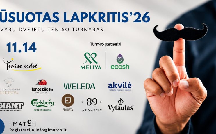 Ūsuotas lapkritis ‘26 | vyrų dvejetai nuotrauka